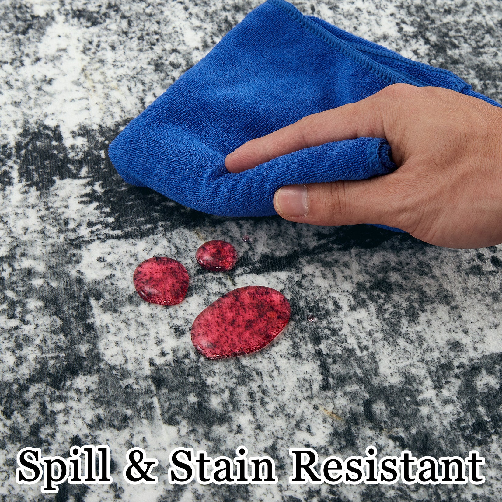 Garvee Modern Abstract Area Rug for High-Traffic Living Room, Bedroom, Kitchen, and Dining Spaces