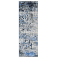 Garvee Modern Abstract Boho Washable Area Rug High-Traffic Areas Living Room Bedroom Kitchen Dining Blue 2x6