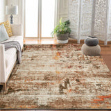 Garvee Modern Abstract Boho Washable Area Rug High-Traffic Areas Living Room Bedroom Kitchen Dining Camel 9x12 - Camel Brown