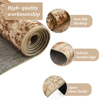 Garvee Modern Abstract Boho Washable Area Rug High-Traffic Areas Living Room Bedroom Kitchen Dining Camel 9x12