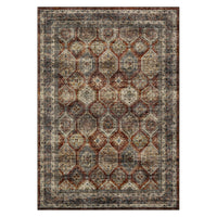 Garvee Persian Brown-Red 10x13 Large Area Rug for Living Room Washable Rugs Retro Rug for Bedroom Vintage Tribal Rug Non Slip Carpet Throw Rugs for Dining Room Stain Resistant Office Rug Classroom Rug