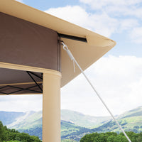 Garvee 13'x13' Hexagonal Pop-Up Gazebo Tent with Mosquito Netting - 6-Sided Instant Outdoor Canopy, Sun Shelter Pavilion for Patio, Khaki & Beige