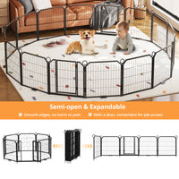 Garvee Dog Playpen Outdoor, 40 inch 8 Panels Dog Pen Indoor Heavy Duty Puppy Exercise Pen Metal Pet Fence for RV Camping/Yard/Garden