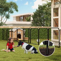 Garvee Dog Playpen Outdoor, 32 inch 16 Panels Dog Pen Indoor Heavy Duty Puppy Exercise Pen Metal Pet Fence for RV Camping/Yard/Garden