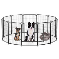 Garvee Dog Playpen Outdoor, 40 inch 12 Panels Dog Pen Indoor Heavy Duty Puppy Exercise Pen Metal Pet Fence for RV Camping/Yard/Garden