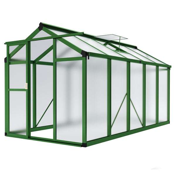パンハウス グリーン VC-C31 g6bh9ry Garvee 6'x10' Walk-in Greenhouse – Vented Roof, Adjustable Vent, Windp