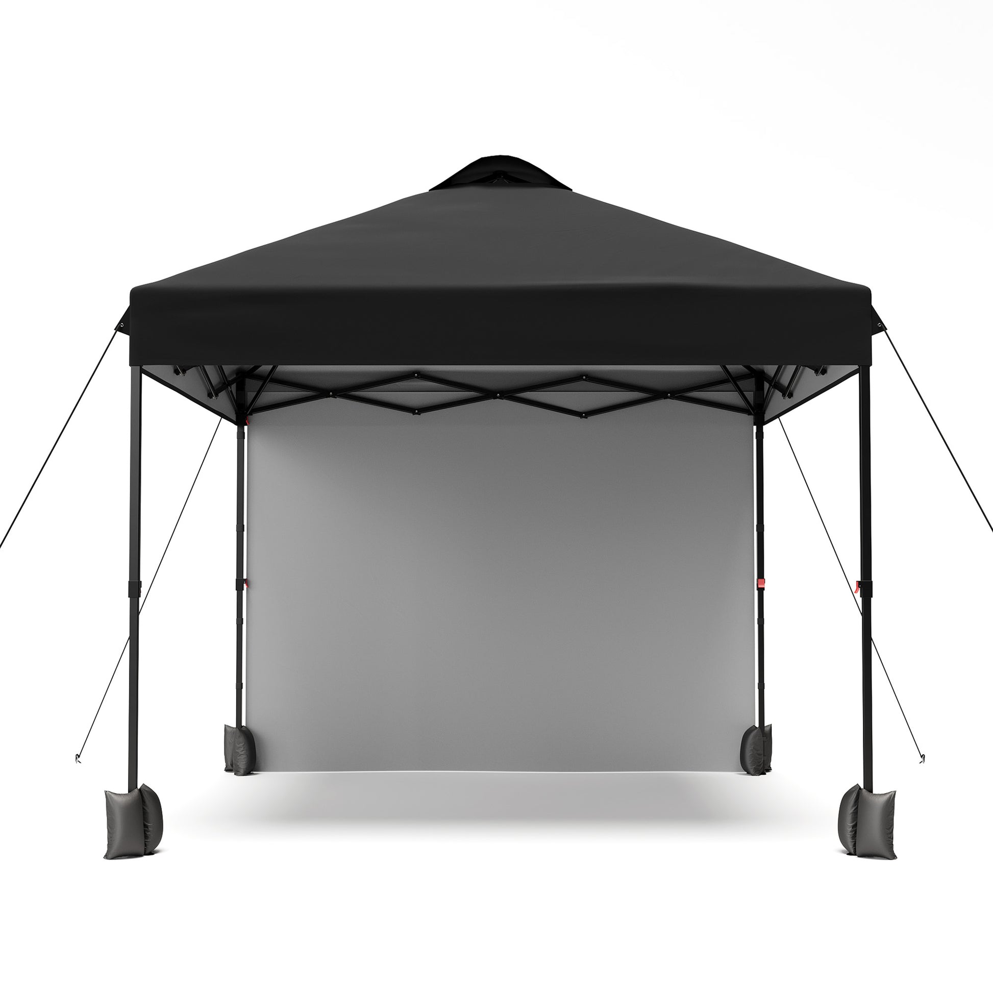 Garvee 10'x10' Pop Up Tent, Pop Up Canopy With Sidewall, UPF 50+, Easy to Set Up Outdoor Canopy, Adjustable Portable Gazebo for Parties, Camping, Gazebo With Wheel Cover Bag, 4 Sand Bags, 4 Ropes and 8 Spikes