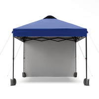 Garvee 10'x10' Pop Up Tent, Pop Up Canopy With Sidewall, UPF 50+, Easy to Set Up Outdoor Canopy, Adjustable Portable Gazebo for Parties, Camping, Gazebo With Wheel Cover Bag, 4 Sand Bags, 4 Ropes and 8 Spikes