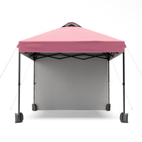 Garvee 10'x10' Pop Up Tent, Pop Up Canopy With Sidewall, UPF 50+, Easy to Set Up Outdoor Canopy, Adjustable Portable Gazebo for Parties, Camping, Gazebo With Wheel Cover Bag, 4 Sand Bags, 4 Ropes and 8 Spikes