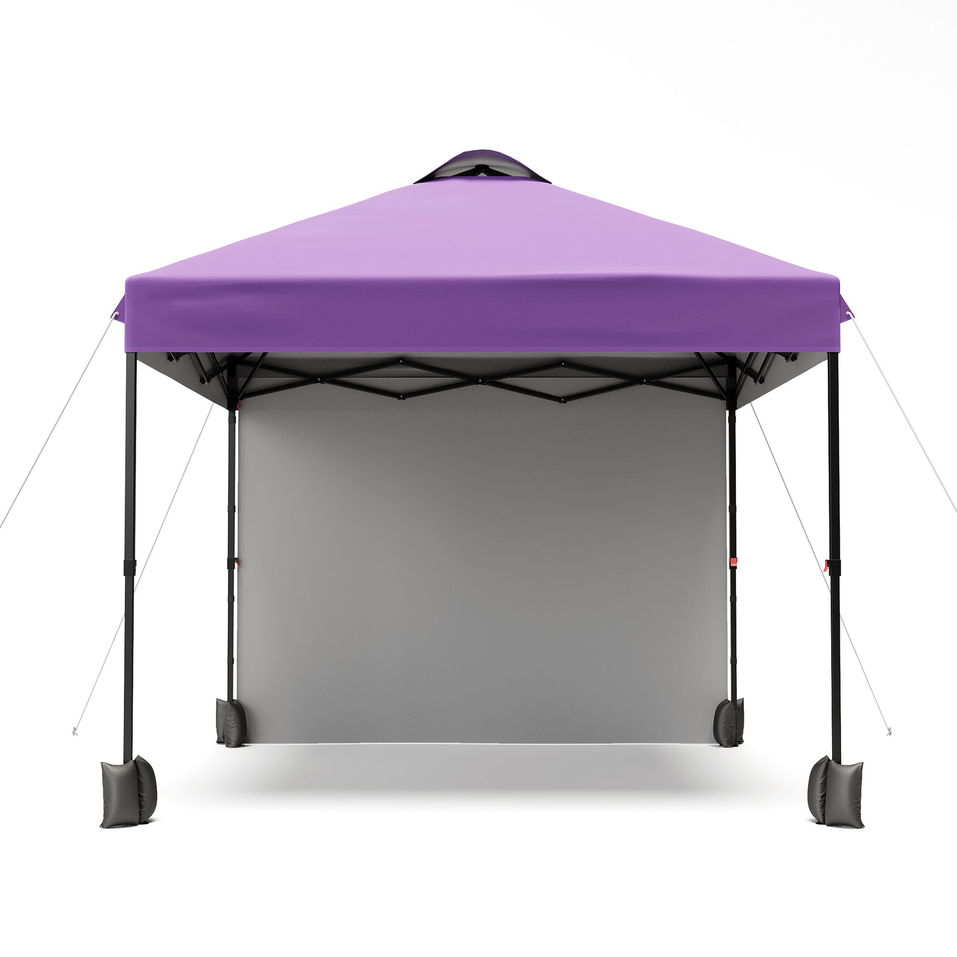 Garvee 10'x10' Pop Up Tent, Pop Up Canopy With Sidewall, UPF 50+, Easy to Set Up Outdoor Canopy, Adjustable Portable Gazebo for Parties, Camping, Gazebo With Wheel Cover Bag, 4 Sand Bags, 4 Ropes and 8 Spikes