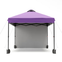 Garvee 10'x10' Pop Up Tent, Pop Up Canopy With Sidewall, UPF 50+, Easy to Set Up Outdoor Canopy, Adjustable Portable Gazebo for Parties, Camping, Gazebo With Wheel Cover Bag, 4 Sand Bags, 4 Ropes and 8 Spikes