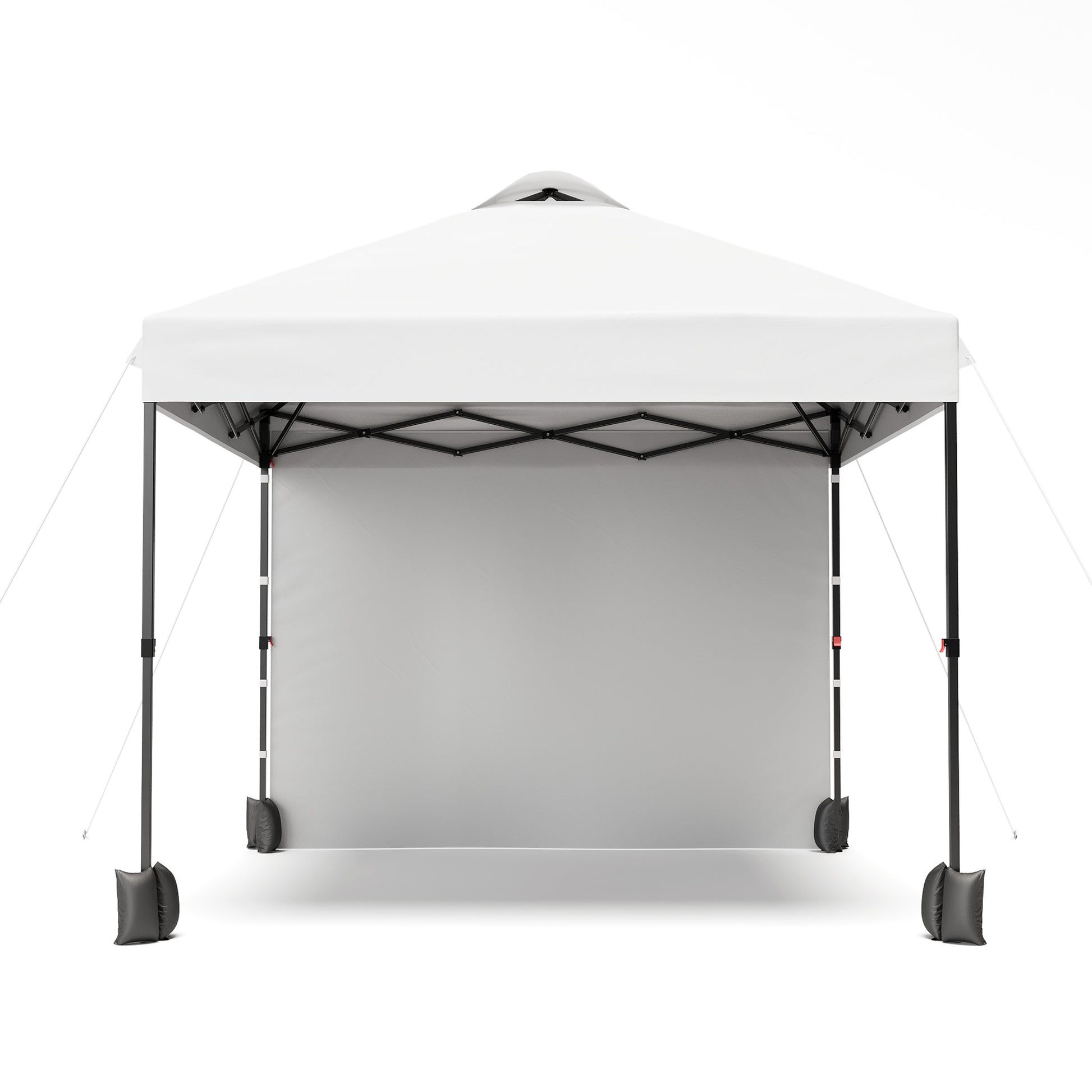 Garvee 10'x10' Pop Up Tent, Pop Up Canopy With Sidewall, UPF 50+, Easy to Set Up Outdoor Canopy, Adjustable Portable Gazebo for Parties, Camping, Gazebo With Wheel Cover Bag, 4 Sand Bags, 4 Ropes and 8 Spikes
