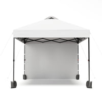 Garvee 10'x10' Pop Up Tent, Pop Up Canopy With Sidewall, UPF 50+, Easy to Set Up Outdoor Canopy, Adjustable Portable Gazebo for Parties, Camping, Gazebo With Wheel Cover Bag, 4 Sand Bags, 4 Ropes and 8 Spikes