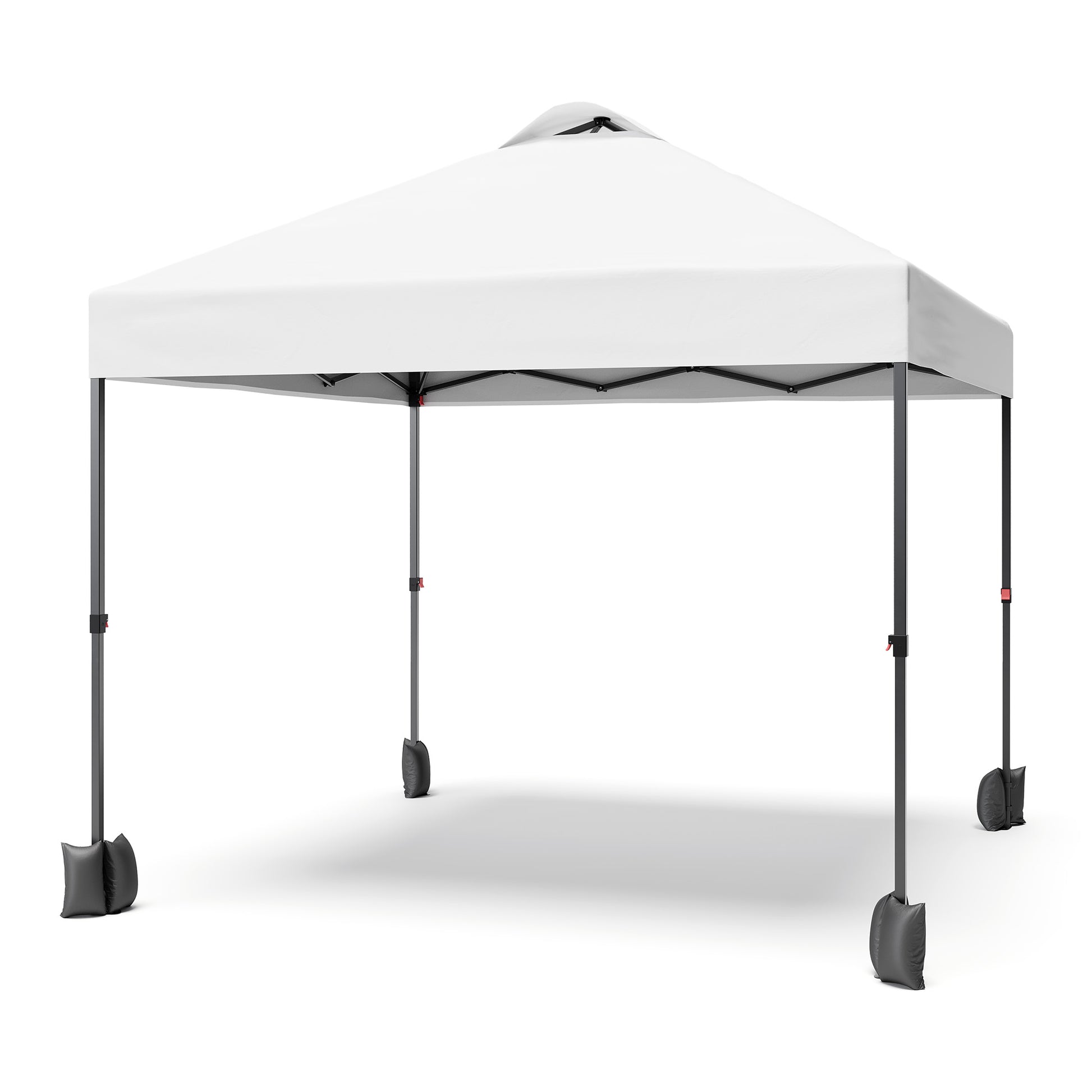 Garvee 10'x10' Pop Up Tent, Pop Up Canopy With Sidewall, UPF 50+, Easy to Set Up Outdoor Canopy, Adjustable Portable Gazebo for Parties, Camping, Gazebo With Wheel Cover Bag, 4 Sand Bags, 4 Ropes and 8 Spikes
