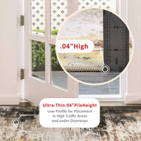 Garvee Washable Area Rug Large Cream Colorful Boho Vintage Bedroom Ultra-Thin Floral Carpet