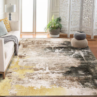 Garvee Washable Area Rug Large Cream Colorful Boho Vintage Floral Carpet Ultra-Thin Non-Slip