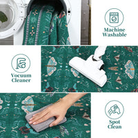 Garvee Insect Washable Soft Area Rugs for Living Room Bedroom Ultra-Thin Non Slip Dining Room Stain Resistant Rug Large Carpet for Office Nursery Bedroom