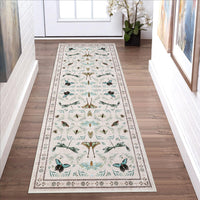 Garvee Insect Washable Soft Area Rugs for Living Room Bedroom Ultra-Thin Non Slip Dining Room Stain Resistant Rug Large Carpet for Office Nursery Bedroom