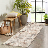 Garvee Indoor Outdoor Area Rug Easy Clean Machine Washable Non Shedding Patio Rug For Bedroom Entry Living Room Brown 2*6ft - Tan
