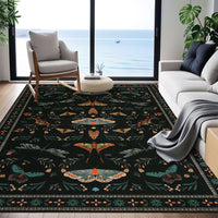 Garvee Insect Washable Soft Area Rugs for Living Room Bedroom Ultra-Thin Non Slip Dining Room Stain Resistant Rug Large Carpet for Office Nursery Bedroom