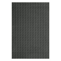 Garvee Modern Black 8x10 Living Room Rug Large Braided Print Area Rug with Non-Slip Backing, Contemporary Indoor Carpet, Foldable Low Pile Floor Cover for Dining Room, Bedroom, Black