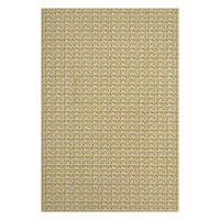 Garvee Modern Camel 8x10 Living Room Rug Large Braided Print Area Rug with Non-Slip Backing, Contemporary Indoor Carpet, Foldable Low Pile Floor Cover for Dining Room, Bedroom