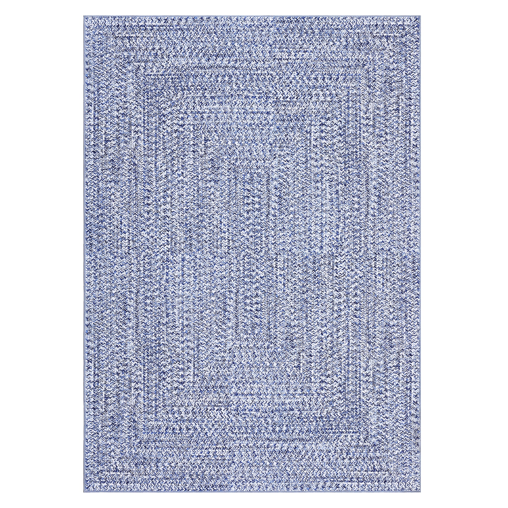 Garvee 4x6 Washable Non Slip Rug Printed Braided Low Pile Rug Solid Printed Weaving Floor Cover Stain Resistant Indoor Carpet for Living Room Bedroom Home Office