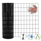 Garvee 2″x3″ 2'×50' 16 Gauge, Chicken Wire Fence Wire Mesh Fence Galvanized Steel Poultry Netting Garden Fence Tree Guard Wire Fence Rolls Hardware Cloth for Yard Vegetable Plant Protection, Black - Black