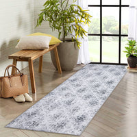 Garvee Bedroom Rug Washable Area Rug Non Slip Low Pile Boho Floral Small Carpet for Bedroom Bedside Soft Paisley Design