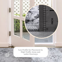 Garvee Bedroom Rug Washable Area Rug Non Slip Low Pile Boho Floral Small Carpet for Bedroom Bedside Soft Paisley Design