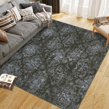 Garvee Bedroom Rug Washable Area Rug Non Slip Low Pile Boho Floral Small Carpet for Bedroom Bedside Soft Paisley Design