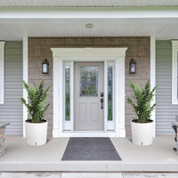 Garvee Tall Round Planter Set of 2, 20" Large Flower Pot Outdoor, Planters for Indoor Plants with Built-in Drainage and a Water Level Monitor and Wheels for Patio, Porch, Living Room, or Home Office,White