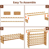 assembly instructions for wine bottle storage rack