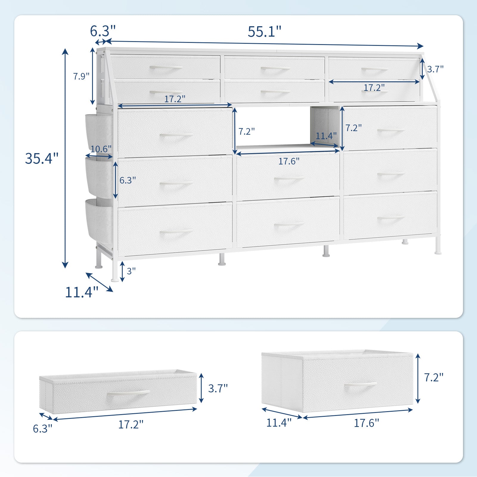 Garvee 14 Drawer Dresser, 54