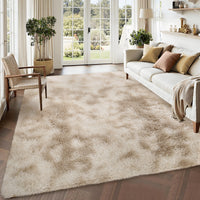 Garvee Fluffy & Sheepskin Light Coffee 8x10 Area Rugs for Bedroom Plush Rug Fuzzy Rug Living Room Rugs Non-Slip Rug for Living Room Bedroom Dining Room Office