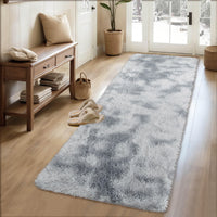 Garvee Fluffy & Sheepskin Light Grey 2x8 Area Rug for Living Room Plush Shag Rugs for Bedroom Nursery Room Soft Shaggy Rug Anti-Slip Kids Playroom Fuzzy Rugs for Dining Room Decor Floor Carpet