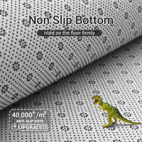 Garvee Fluffy & Sheepskin Light Grey 2.6x4.9 Area Rug for Bedroom Plush Rug Non-Slip Carpet Shaggy Rug for Living Room Bedroom Dining Room Kitchen Office Nursery Bedroom Decor,Grey