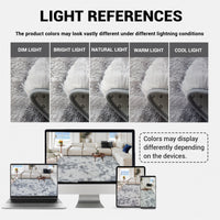 Garvee Fluffy & Sheepskin Light Grey 2.6x4.9 Area Rug for Bedroom Plush Rug Non-Slip Carpet Shaggy Rug for Living Room Bedroom Dining Room Kitchen Office Nursery Bedroom Decor,Grey