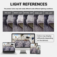 Garvee Fluffy & Sheepskin Deep Grey Tie-Dye 2x6 Shag Rug, Plush Small Furry Non-Slip Modern Accent for Bedroom Living Room Indoor