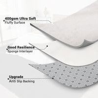 Garvee Fluffy & Sheepskin White 10x13 Area Rugs Extra Large Plush and Thick Faux Fur Shag Rug for Living Room Non-Slip Non-Shedding Accent Rug Carpet for Bedroom, Fuzzy Shaggy Rugs for Kids Nursery Dorm