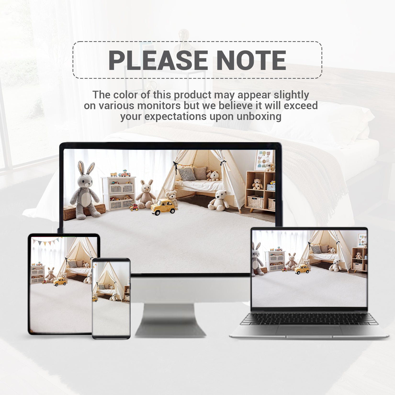 Garvee Fluffy & Sheepskin White 10x13 Area Rugs Extra Large Plush and Thick Faux Fur Shag Rug for Living Room Non-Slip Non-Shedding Accent Rug Carpet for Bedroom, Fuzzy Shaggy Rugs for Kids Nursery Dorm