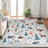 Garvee Soft Geometric Bedroom Rugs Memory Foam Carpet Floral Cozy Area Rugs for Living Room 0.3 Inch Thickness Non-Slip Rubber Backing - Beige