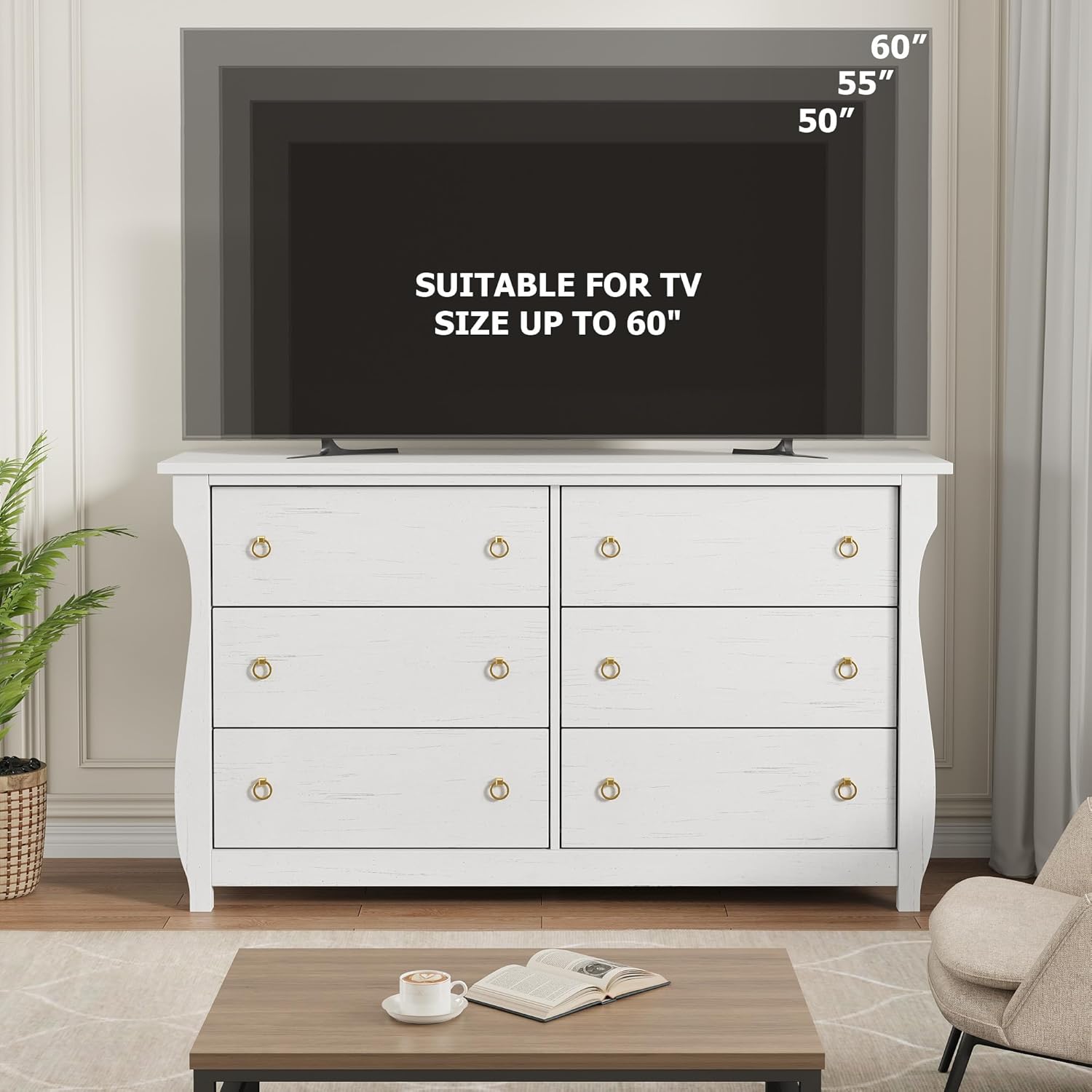 Garvee 6-Drawer Dresser