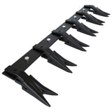 Garvee 49" Heavy-Duty Steel Bucket Tooth Bar – 4560-LB Load Capacity, Effortless Installation for Sub-Compact Tractors with ≤1/2" Cutting Edges Black - Black