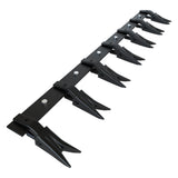 Garvee 61" Heavy-Duty Steel Bucket Tooth Bar – 4560-LB Load-Bearing, Effortless Installation for Sub-Compact Tractors with ≤1/2" Cutting Edges Black - Black