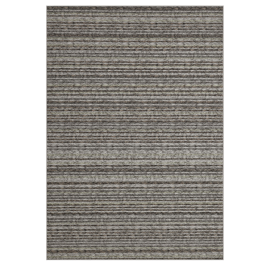 Garvee 9x12 Area Rug Modern Striped Rugs for Living Room Printed Braid Rugs Large Area Rugs Non-Slip Soft Gradient Rug for Bedroom Print Thin Abstract Carpet for Home Office, Grey