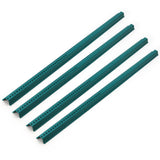 Garvee 6 Ft U Channel Sign Post, Heavy Duty Galvanized Steel Yard Sign Stakes with 0.39'' Pre-Drilled Holes, Rust-Resistant & Easy Assembly for Outdoor Streets, Lawns, Green, 4 Pack - 
