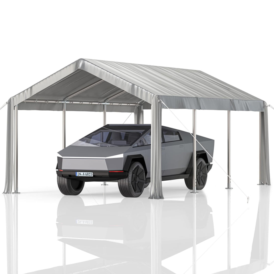 Garvee Heavy Duty 13x20 ft Carport with Reinforced Frame, UV-Resistant Waterproof PE, Large Space, Easy Setup, Portable Garage for Full-Size Pickup & Boats
