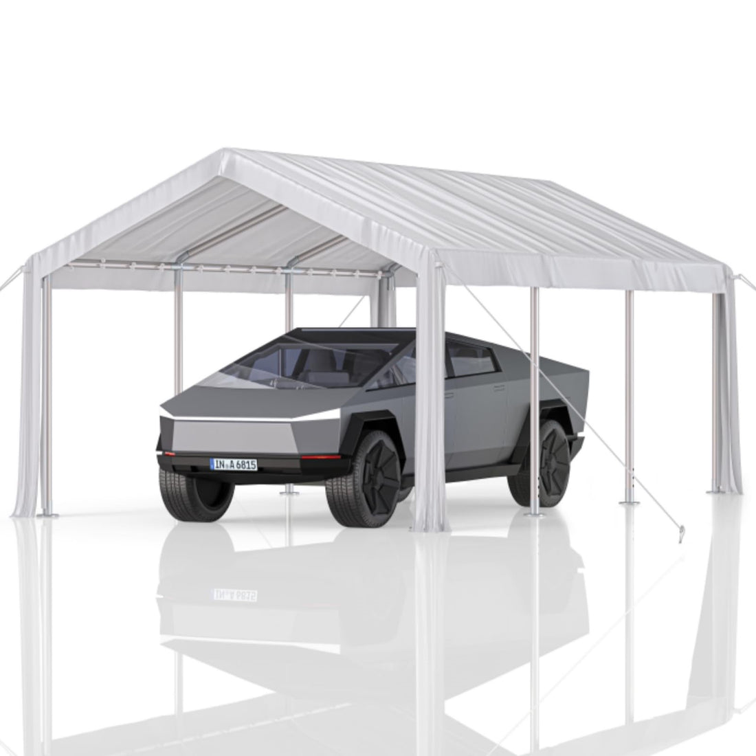 Garvee Heavy Duty 13x20 ft Carport with Reinforced Frame, UV-Resistant Waterproof PE, Large Space, Easy Setup, Portable Garage for Full-Size Pickup & Boats