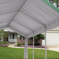 Garvee Heavy Duty 13x20 ft Carport with Reinforced Frame, UV-Resistant Waterproof PE, Large Space, Easy Setup, Portable Garage for Full-Size Pickup & Boats